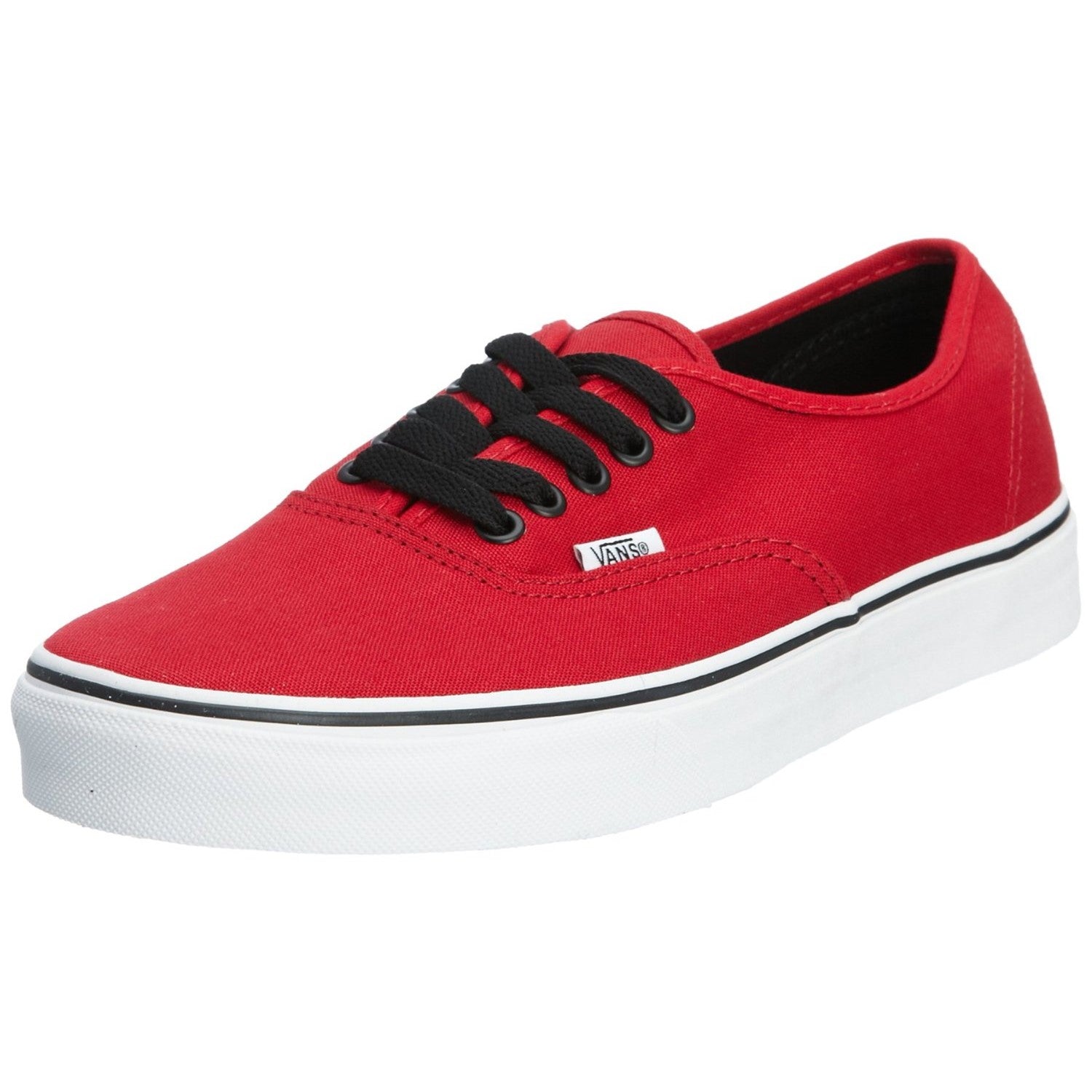 Vans Authentic Chili Pepper/Black Canvas Skate Shoes Vans Authentic Chili Pepper/Black Canvas Skate Shoes