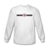 Chuck - Mens Nerd Herd Long Sleeve Shirt In White