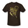 Batgirl Flying Batgirl Adult S/S T-shirt in Coffee by DC Comics