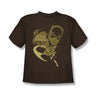Batgirl Flying Batgirl Big Boys S/S T-shirt in Coffee by DC Comics