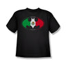 Batman - Mexican Flag Logo Big Boys T-Shirt In Black