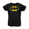 Batman - Classic Batman Logo Womens T-Shirt In Black