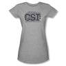 Csi - Juniors Distressed Logo Sheer T-Shirt
