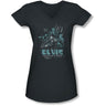 Elvis - Juniors 68 Leather V-Neck T-Shirt