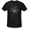 Green Lantern - Mens Black Glow V-Neck T-Shirt