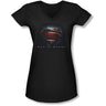 Man Of Steel - Juniors Man Of Steel Shield V-Neck T-Shirt
