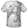 Superman - Mens Pencil City To Space T-Shirt