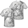 Superman - Mens Pencil City To Space T-Shirt