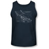 Star Trek - Mens Enterprise Prints Tank-Top