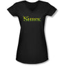 Shrek - Juniors Logo V-Neck T-Shirt