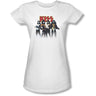 Kiss - Juniors Throwback Pose Sheer T-Shirt