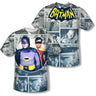 Batman - Mens 60S Panels (Front/Back Print) T-Shirt