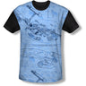 Star Trek - Mens Blue Print T-Shirt