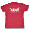 Jaws - Mens Swim Club T-Shirt in Cherry Tri Blend