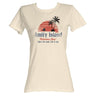 Jaws - Amity Island Womens T-Shirt In Dirty White