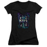 Kiss - Womens Colorful Fier V-Neck T-Shirt