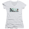 Rocky - Womens Cutout Logo V-Neck T-Shirt