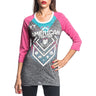American Fighter - Womens North Dakota Tech 3/4 Sleeve T-Shirt