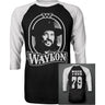 Waylon Jennings - Mens Tour 79 Raglan