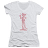 Pink Panther - Juniors Heads V-Neck T-Shirt