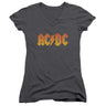 AC/DC - Juniors Logo V-Neck T-Shirt