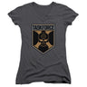 Suicide Squad - Juniors Taskforce Shield V-Neck T-Shirt