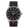 Nixon Men's Sentry Leather Analog Watch