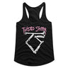 Twisted Sister - womens Bone Logo Racerback Tank Top