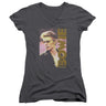 David Bowie - Juniors Smokin V-Neck T-Shirt