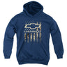 Chevrolet - Youth Camo Flag Pullover Hoodie