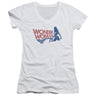 Wonder Woman - Juniors Ww75 Silhouette V-Neck T-Shirt