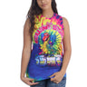 Rolling Stones - Junior Tie Dye Dragon Tank Top